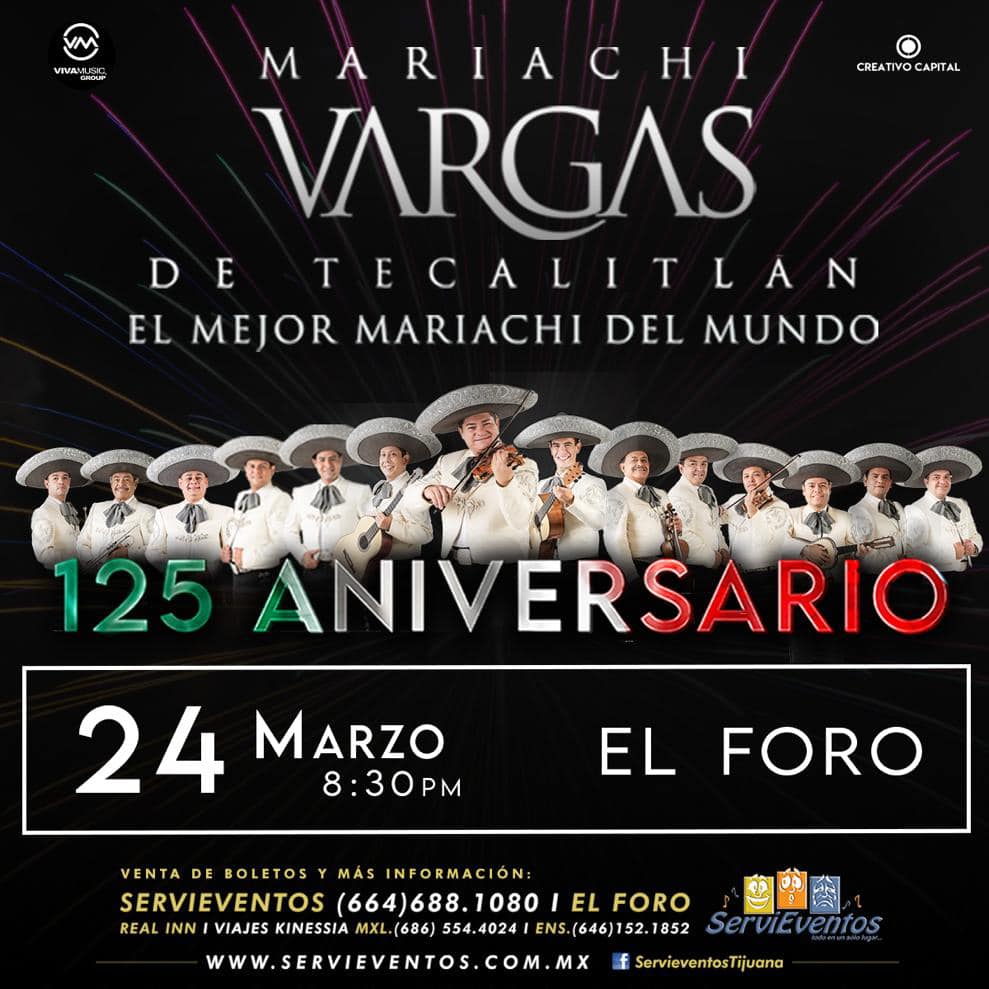 El Mariachi Vargas De Tecatitlán En Tijuana 2022 - Tijuana Eventos ...