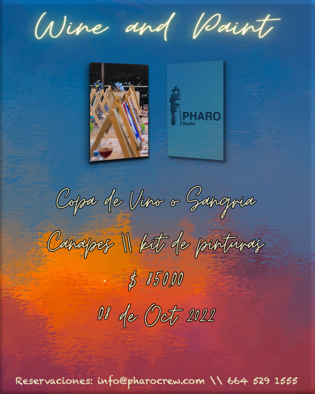 Wine And Paint En Tijuana Octubre 2022 Tijuana Eventos Pintura