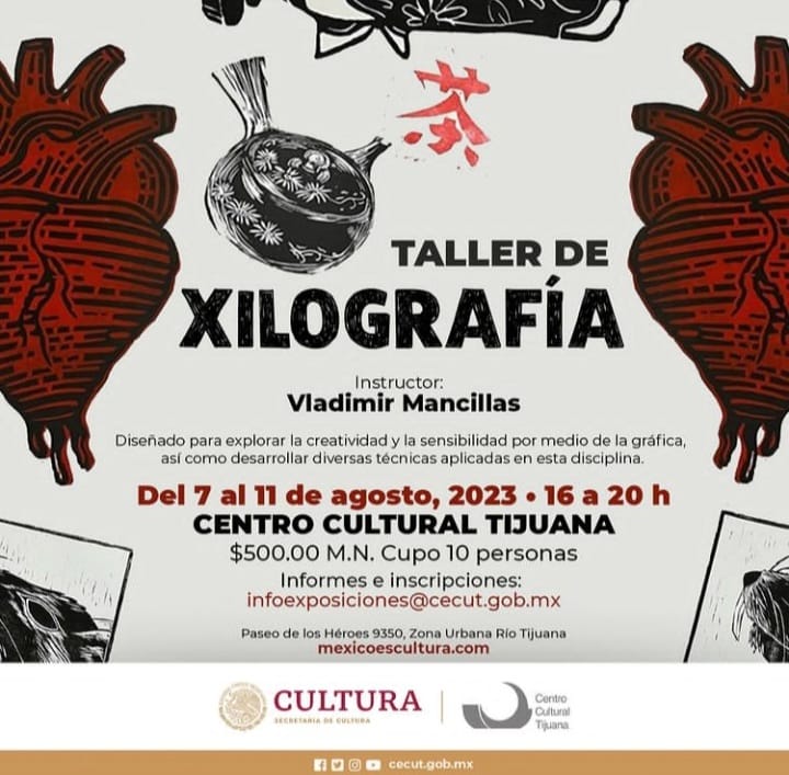 taller de Xilografia Tijuana 2023