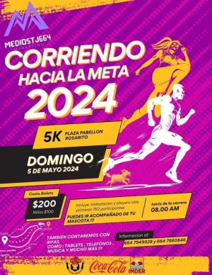 Corriendo hacia la Meta en Rosarito 2024
