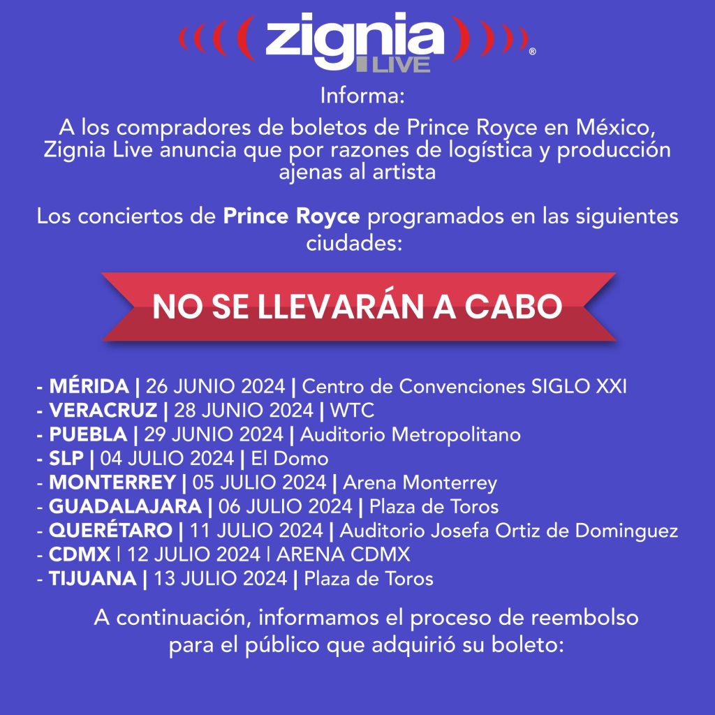 Boltin Cancelación Prince Royce en Tijuana 2024