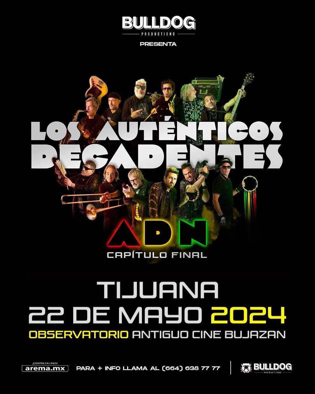 Los Auténticos Decadentes en Tijuana 2024