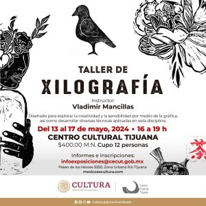 Taller de Xilografía en Tijuana 2024