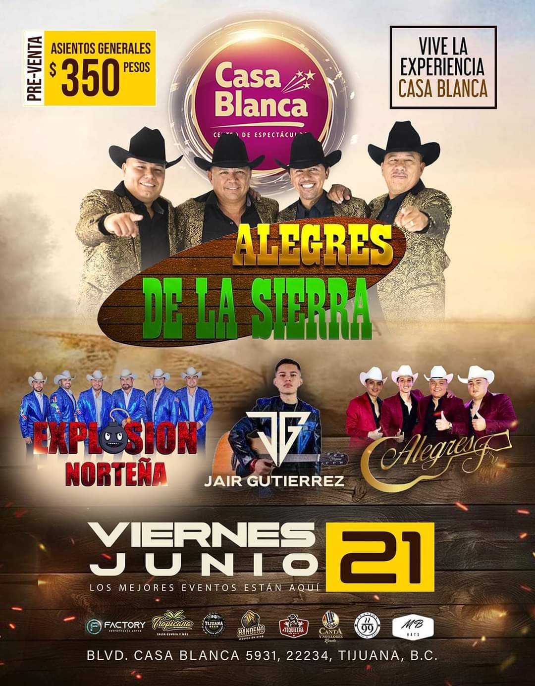 Alegres de la Sierra en Tijuana 2024