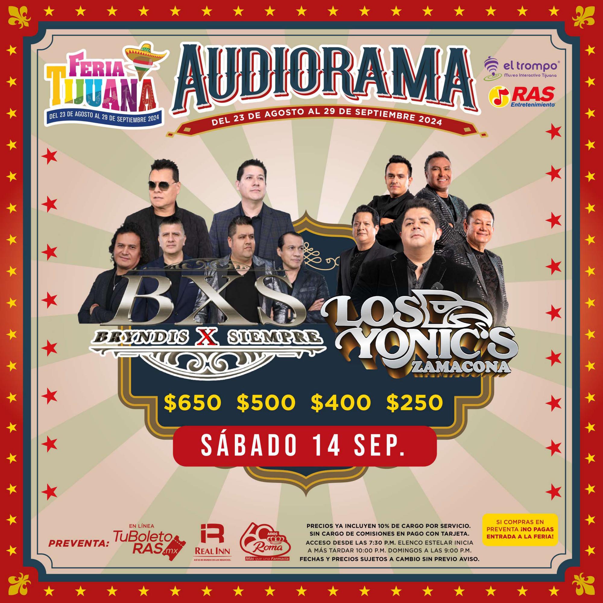 BXS y los Yonics en el Audiorama de la Feria de Tijuana 2024