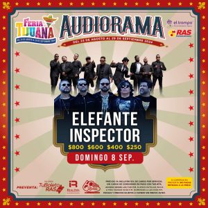 Elefante e Inspector en el Audiorama de la Feria de Tijuana 2024