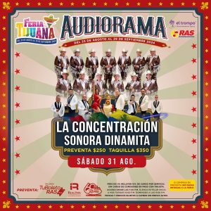 La Concentracion y Sonora Dinamita en el Audiorama de la Feria de Tijuana 2024