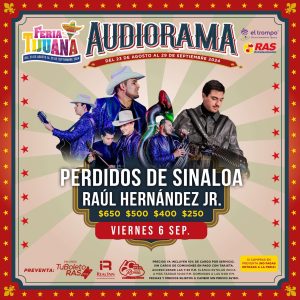 Perdidos de Sinaloa y Raul Hernandez Jr en el Audiorama de la Feria de Tijuana 2024