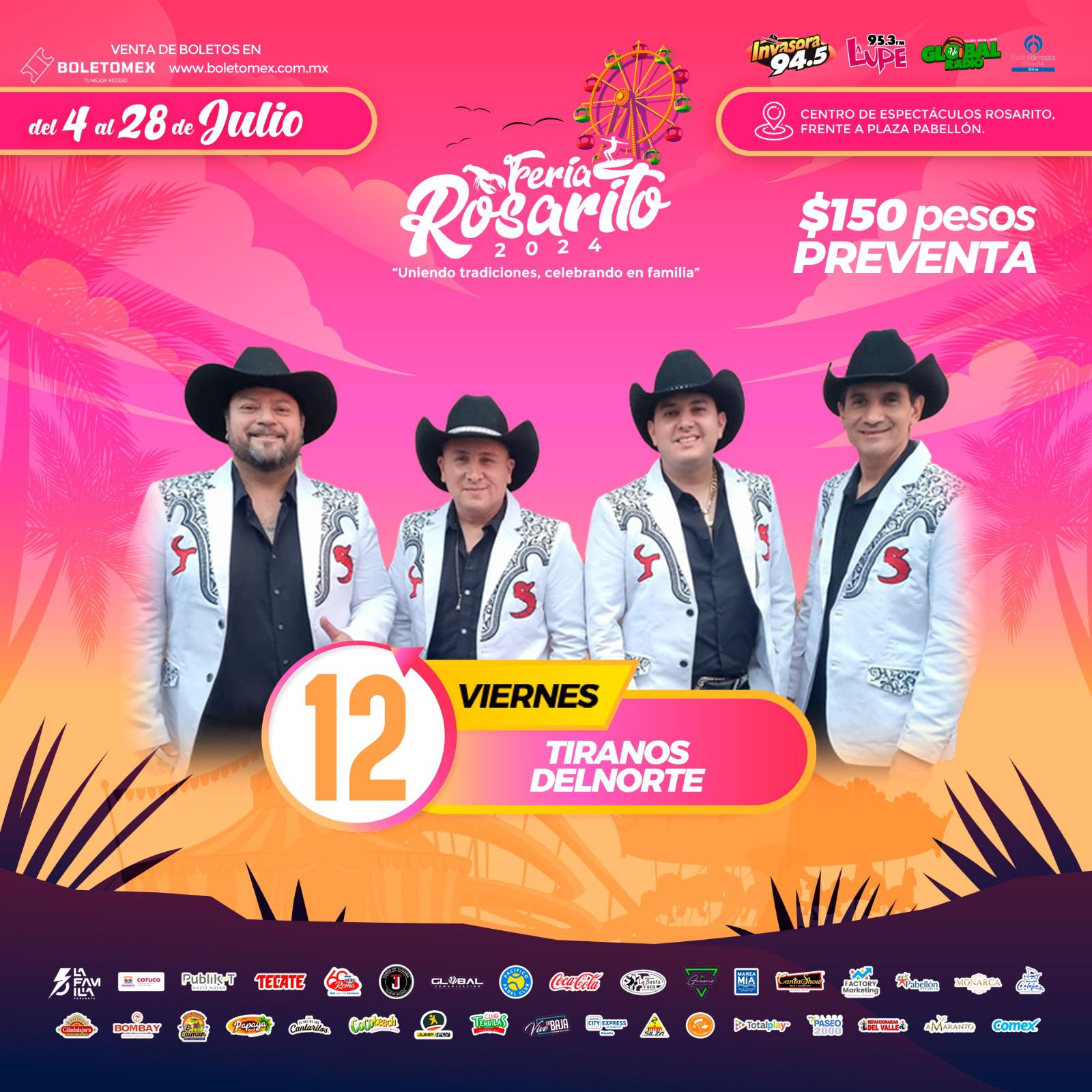 Tiranos del Norte en Rosarito 2024