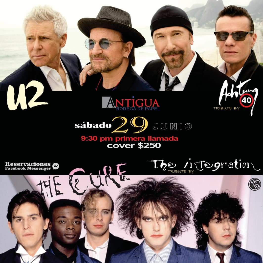 Tributo a U2 y The Cure en Tijuana 2024