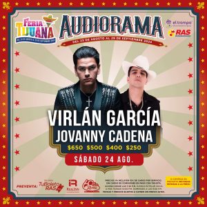 Virlan Garcia y Jovanny Cadena en el Audiorama de la Feria de Tijuana 2024