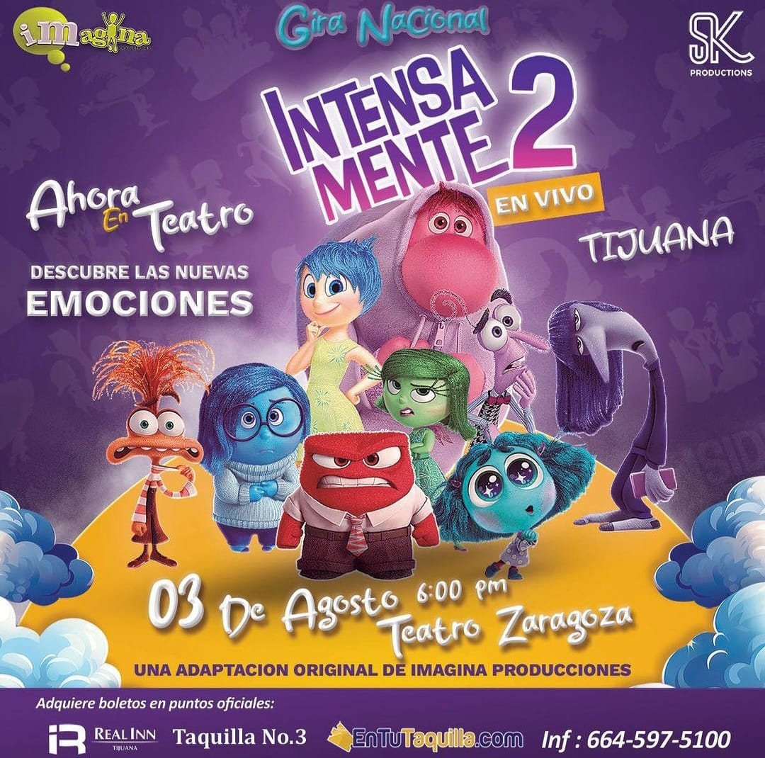 Teatro Intensa-mente 2 en Tijuana 2024
