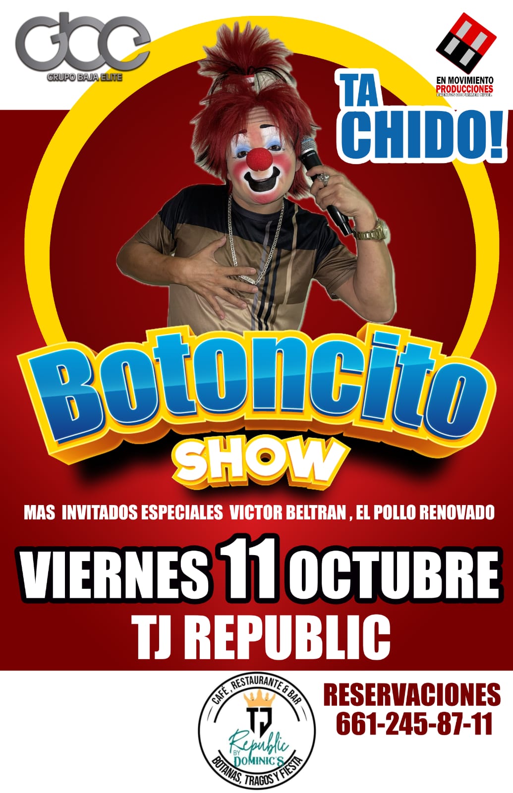 Botoncito Show en Tijuana 2024 CANCELADO