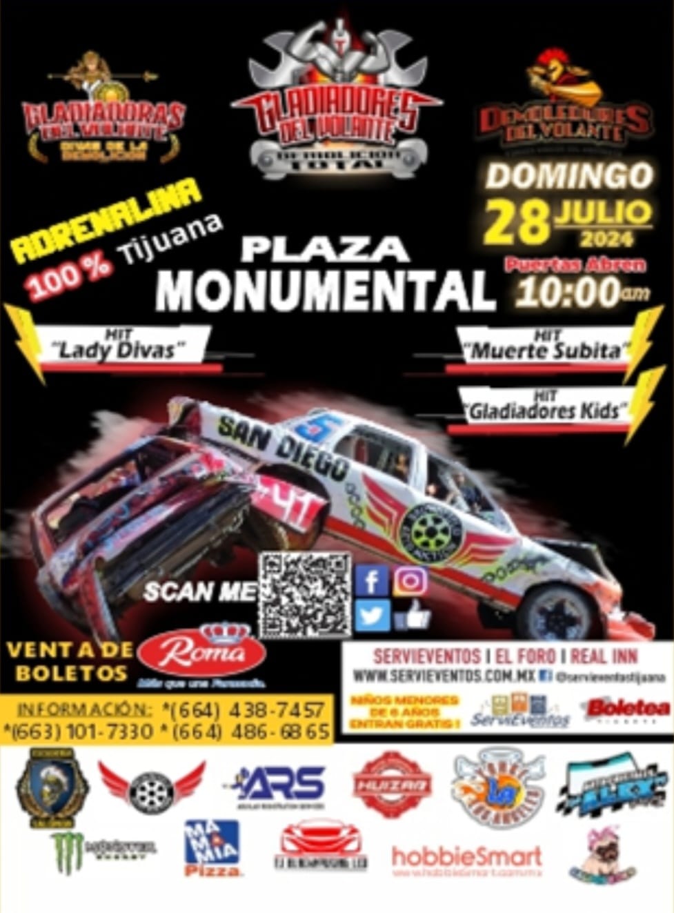 Gladiadores del Volante en Tijuana 2024