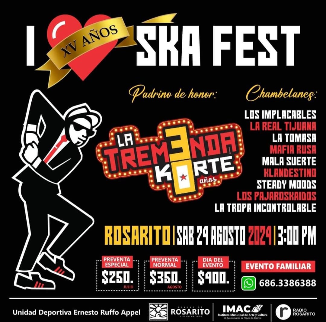 I Love Ska Fest Rosarito 2024