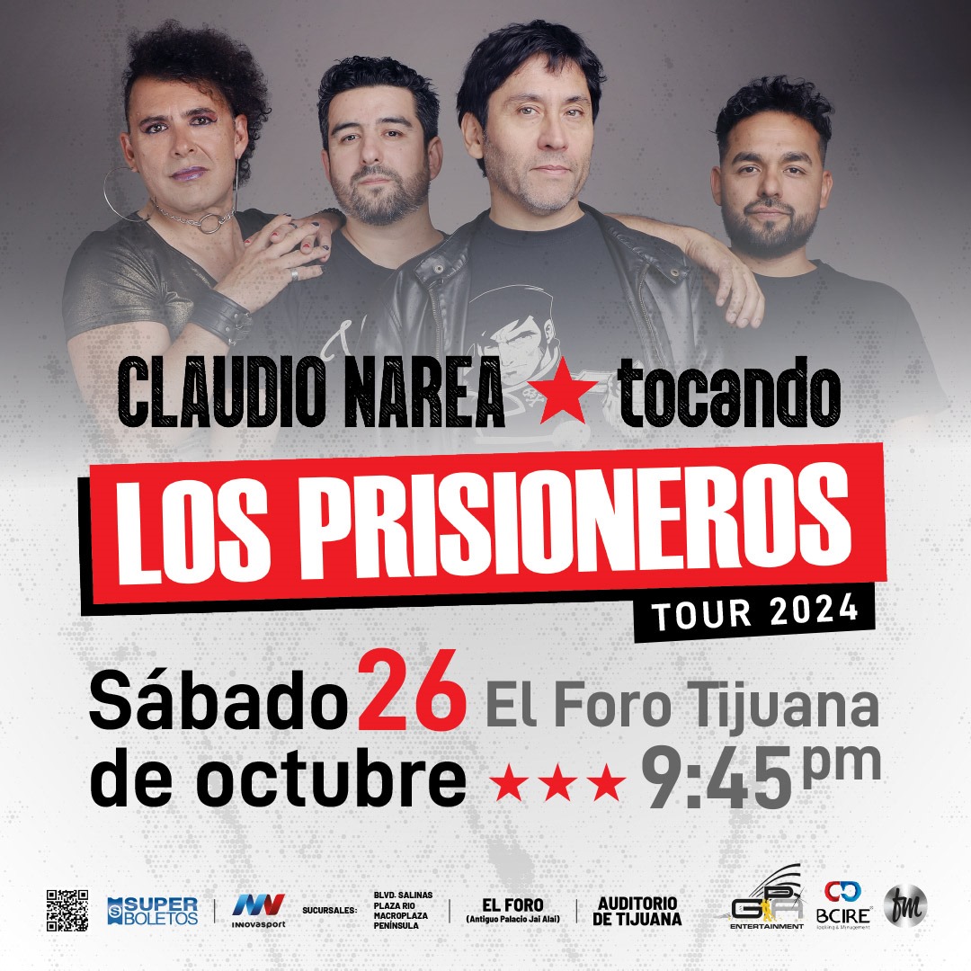 Los Prisioneros en Tijuana 2024