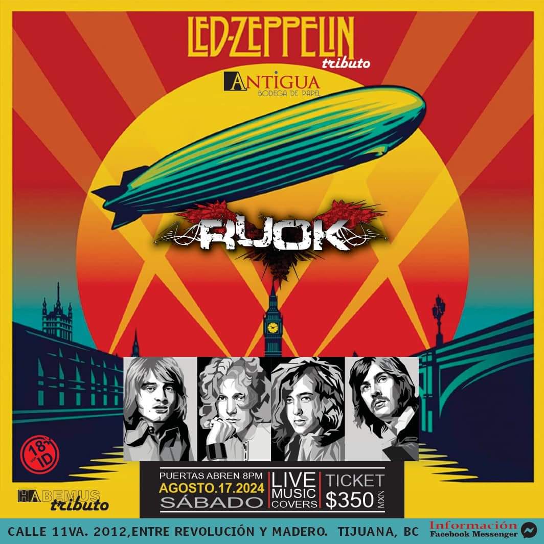 Tributo a Led Zeppelin en Tijuana 2024