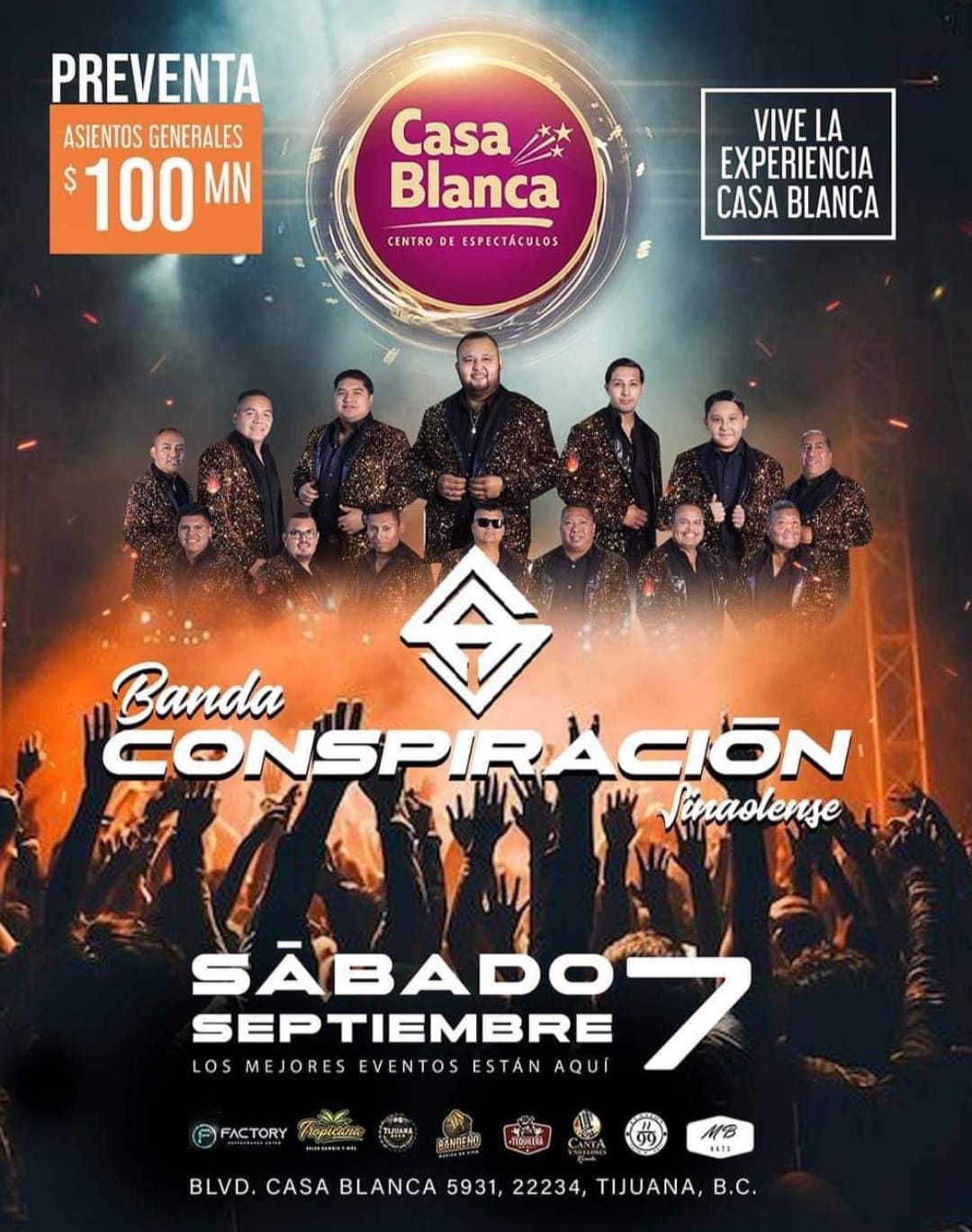 Banda Conspiración Sinaloense en Tijuana 2024