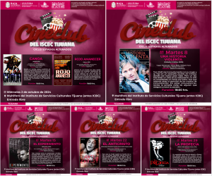 Ciclo de Cine Estados Alterados ISCBC Tijunana Octubre 2024