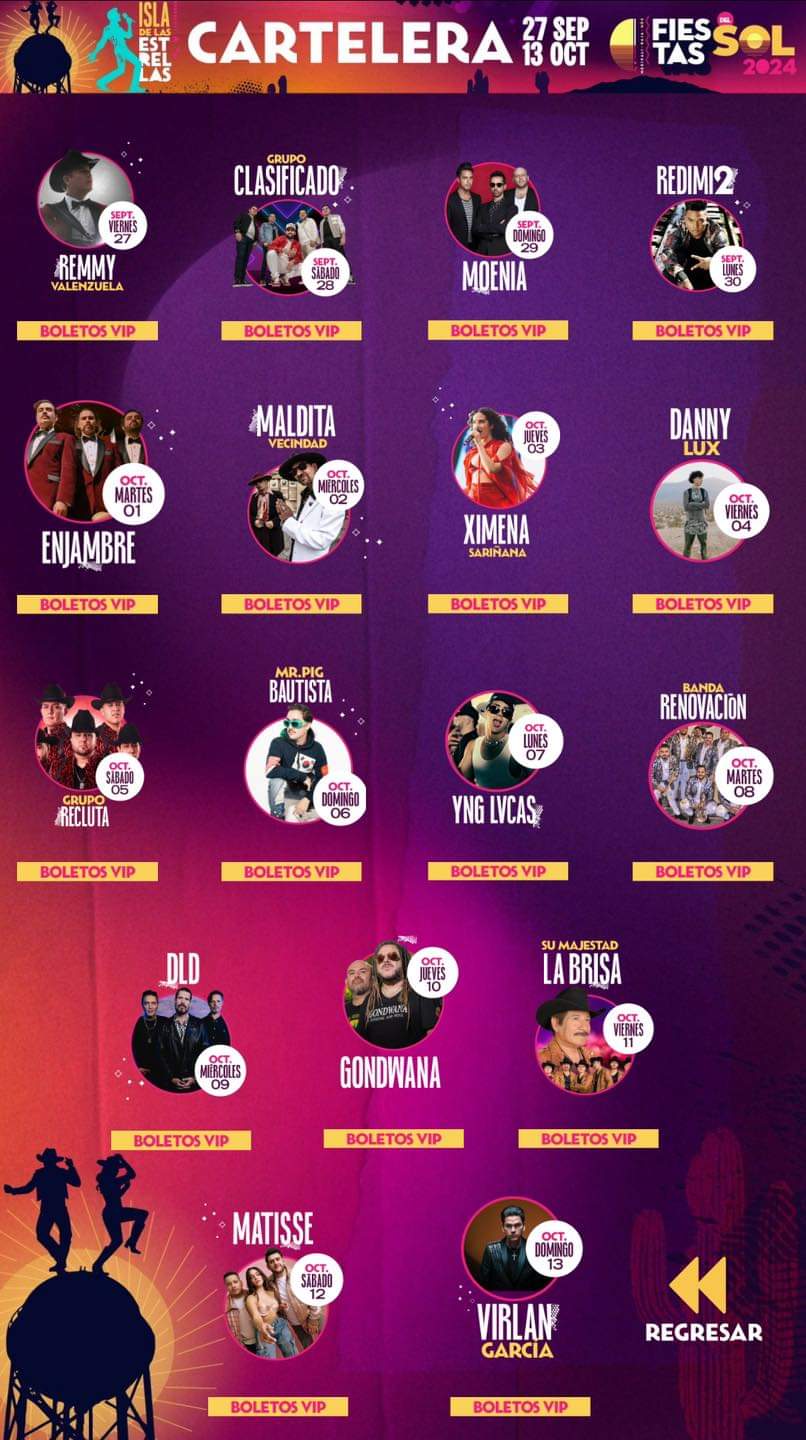 Fiestas del Sol en Mexicali 2024