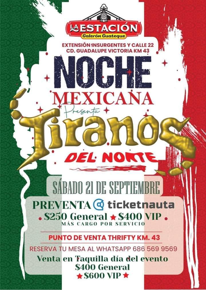 Los Tiranos del Norte en Mexicali 2024