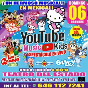 Tributo Youtube Music Kids en Mexicali 2024