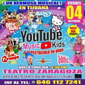 Tributo Youtube Music Kids en Tijuana 2024