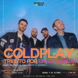 Tributo a Coldplay en Tijuana 2024