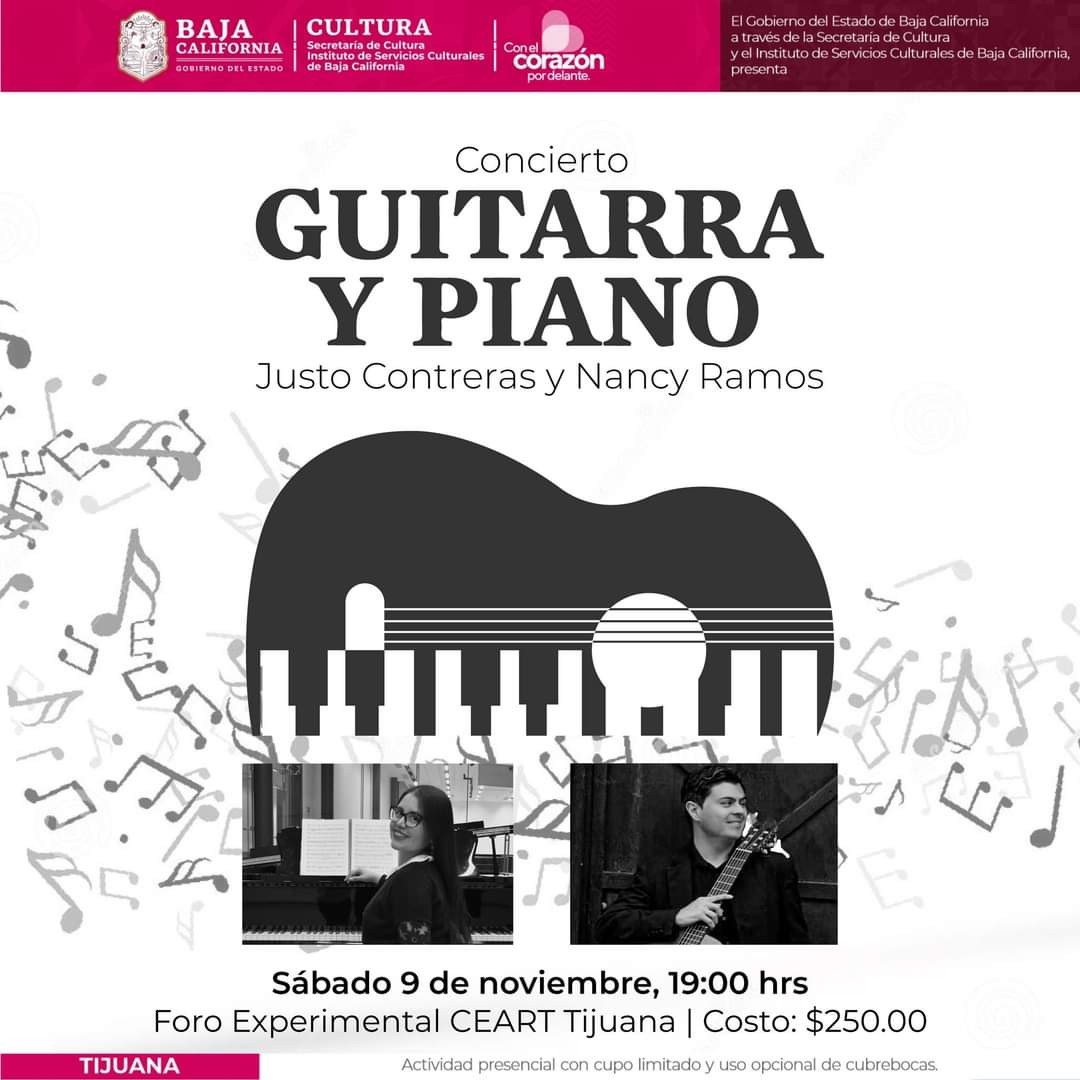 ncierto Guitarra y Piano en Tijuana 2024