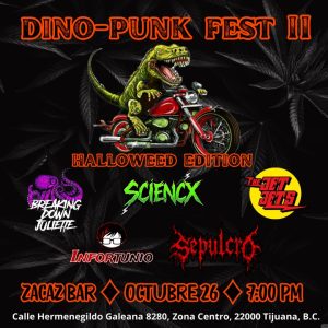 Dino Punk Fest II en Tijuana 2024