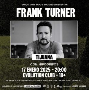 Frank Turner en Tijuana 2025