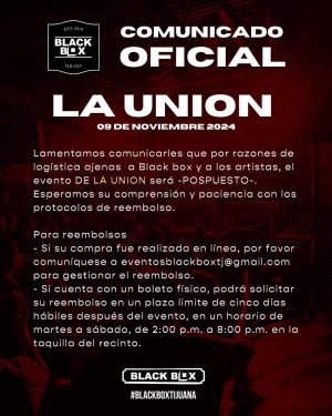 La Unión en Tijuana 2024 POSPUESTO