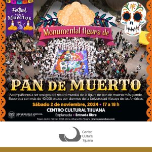 Monumental Figura de Pan de Muerto en Tijuana 2024