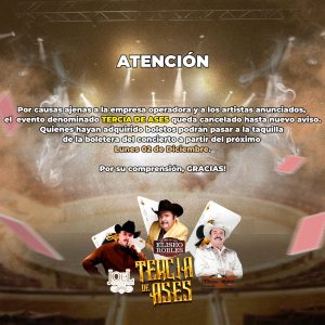 Tercia de Ases en Tijuana 2024 Comunicado