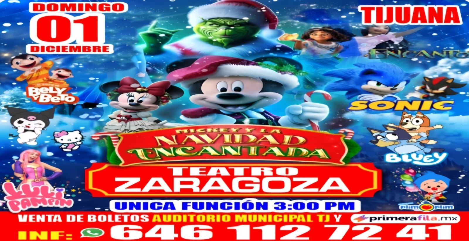 Mickey y la Navidad Encantada en Tijuana 2024
