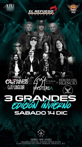 Tributo a los 3 Grandes Edición Invierno en Mexicali 2024