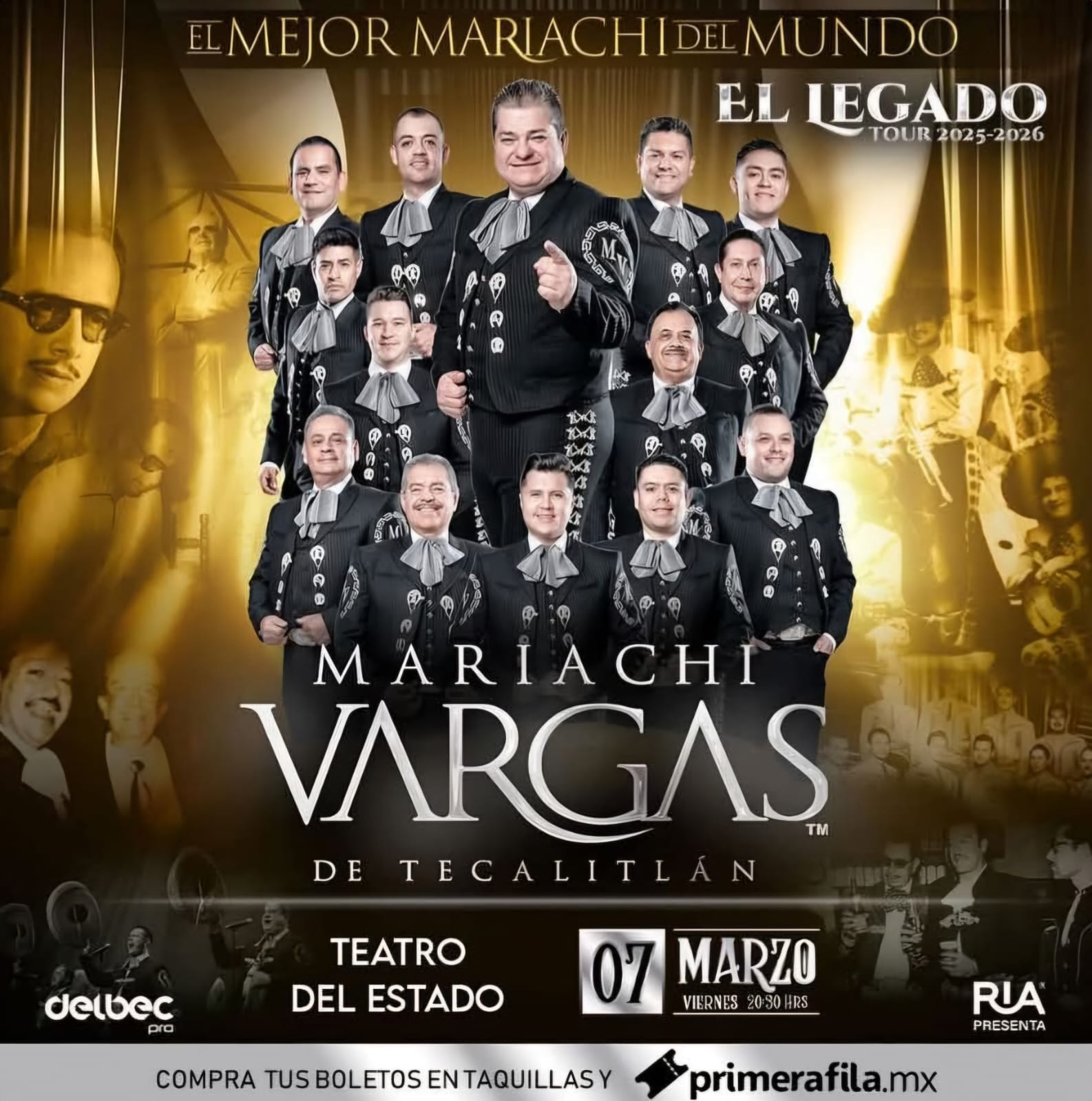 Mariachi Vargas de Tecalitlán en Mexicali 2025