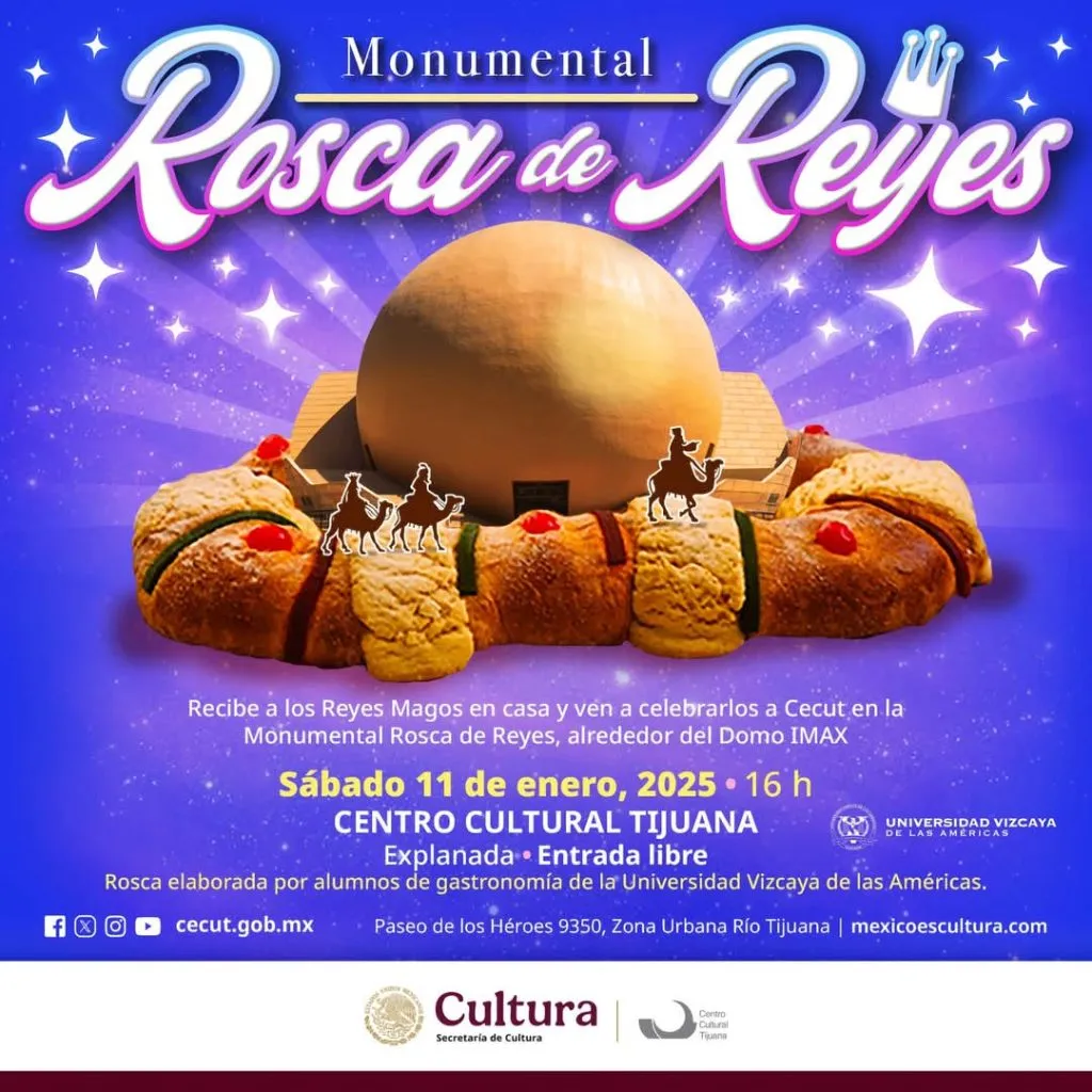 Monumental Rosca de Reyes Etiqueta Tijuana Eventos