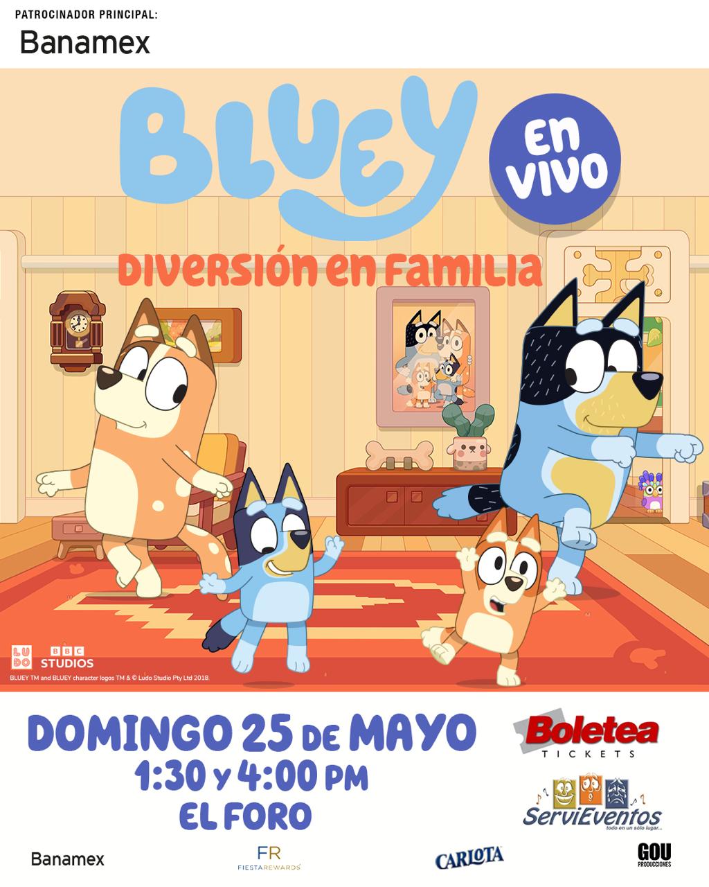 Bluey en Vivo en Tijuana 2025