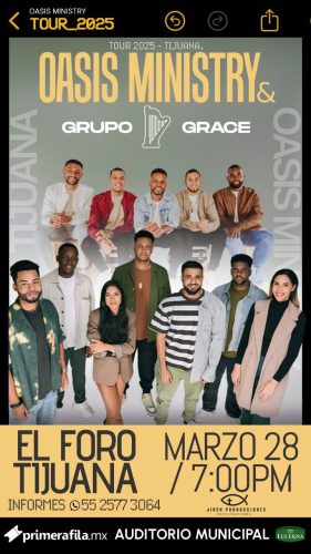 Oasis Ministry y Grupo Grace en Tijuana 2025
