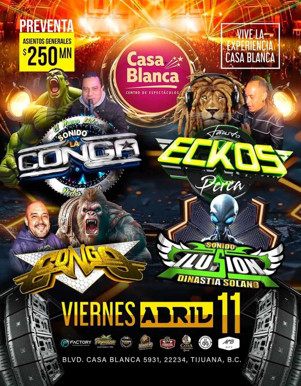 Sonido La Conga y Sonido ECKOS en Tijuana 2025