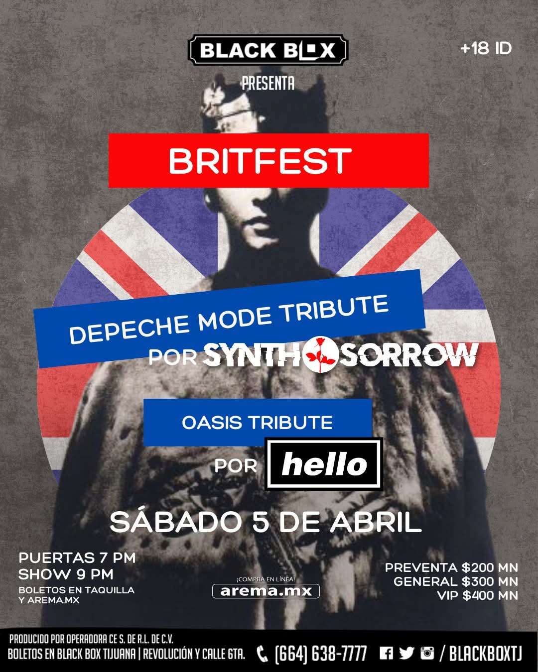 Depeche Mode by Synth Sorrow & Oasis Tribute by Hello en Tijuana 2025