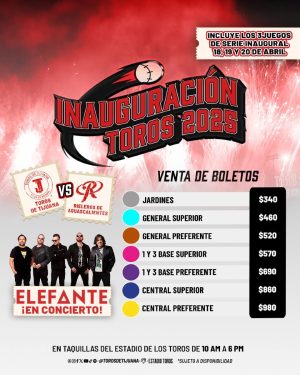 Elefante en la Inauguración Toros de Tijuana 2025