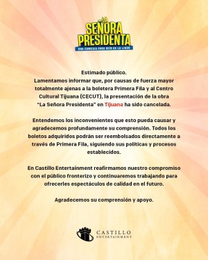 La Señora Presidenta Comunicado 2025