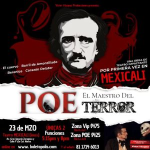 POE El Maestro del Terror en Mexicali 2025