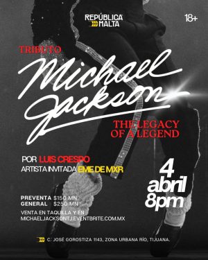 Tributo a Michael Jackson por Luis Crespo en Tijuana 2025