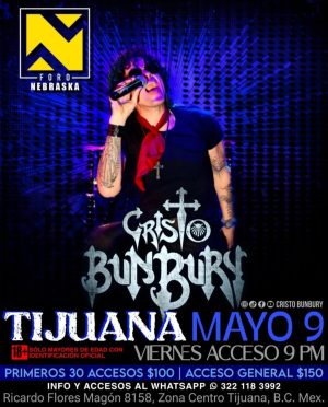 Cristo Bunbury en Tijuana 2025