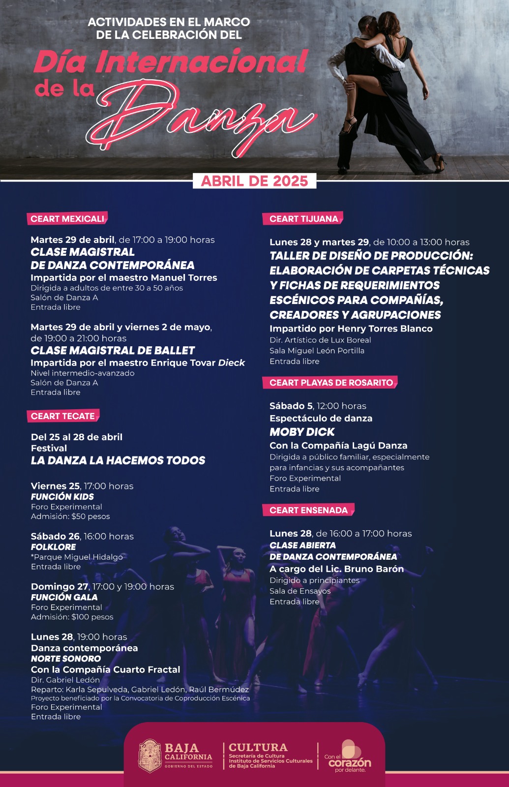 Día Internacional de la Danza en Baja California 2025