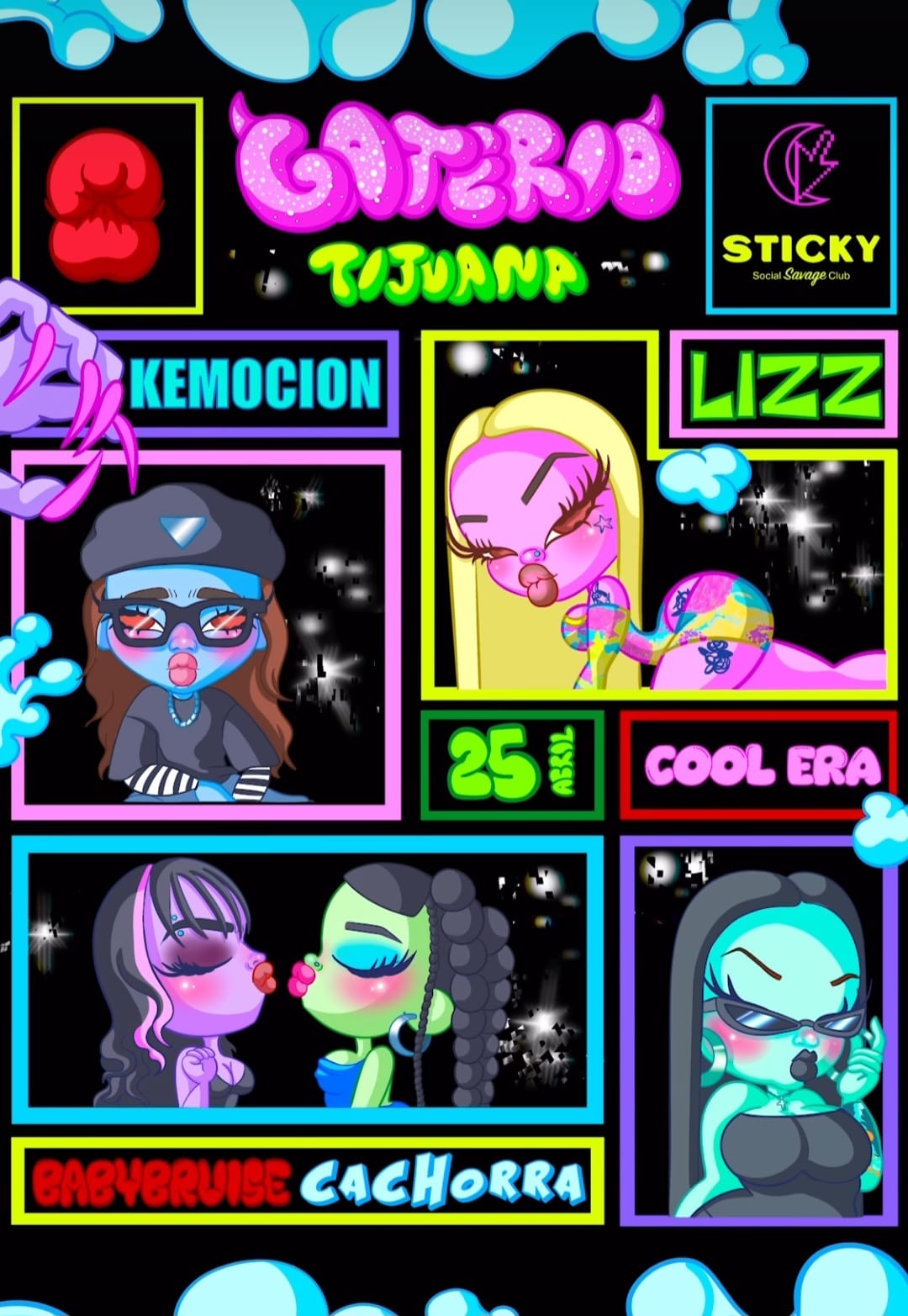 Gaterio Tijuana X Sticky en Tijuana 2025