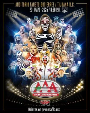 Lucha Libre Worldwide AAA en Tijuana 2025 MAYO